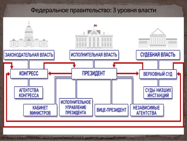 Схема государственного устройства сша. Схема государственного устройства сша