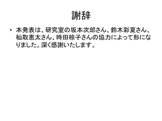 ㅰ㎡ 
• ᮏⓎ⾲䛿䚸◊✲ᐊ䛾ᆏᮏḟ㑻䛥䜣䚸㕥ᮌᙬኟ䛥䜣䚸 
᮴ྲྀᜨኴ䛥䜣䚸᫬⏣᳚Ꮚ䛥䜣䛾༠ຊ䛻䜘䛳䛶ᙧ䛻䛺 
䜚䜎䛧䛯䚹῝䛟ឤㅰ䛔䛯䛧䜎䛩䚹 
