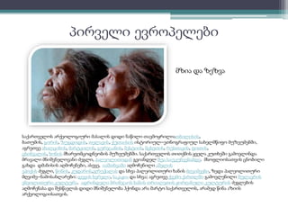 პირველი ევროპელები 
მზია და ზეზვა 
საქართველოს არქეოლოგიური მასალის დიდი ნაწილი თავმოყრილიათბილისის, 
ბათუმის, გორის, ზუგდიდის, თელავის, ქუთაისის ისტორიულ–ეთნოგრაფიულ სახელმწიფო მუზეუმებში, 
აგრეთვე ახალციხის, მარტვილის, გურჯაანის, მესტიის, მცხეთის, რუსთავის, ფოთის, 
ცხინვალის, ხონის მხარეთმცოდნეობის მუზეუმებში. საქართველოს თითქმის ყველა კუთხეში გამოვლინდა 
მრავალი მნიშვნელოვანი ძეგლი, პალეოლითიდან გვიანდელ შუა საუკუნეებამდე. მსოფლიოსათვის ცნობილი 
გახდა დმანისის აღმოჩენები, ასევე, იაშთხვაში აღმოჩენილი აშელის 
ეპოქის ძეგლი, წონის, კუდაროს,ჯრუჭალას და სხვა პალეოლითური ხანის მღვიმეები, ზედა პალეოლითური 
მღვიმე–ნამოსახლარები: დევის ხვრელი, საკაჟია და სხვა; აგრეთვე ქვემო ქართლში გამოვლენილი შულავრის 
ენეოლითური კულტურა. ადრინდელი ბრინჯაოს ხანის თრიალეთის ყორღანული კულტურის ძეგლების 
აღმოჩენასა და შესწავლას დიდი მნიშვნელობა ჰქონდა არა მარტო საქართველოს, არამედ წინა აზიის 
არქეოლოგიისათვის. 
 