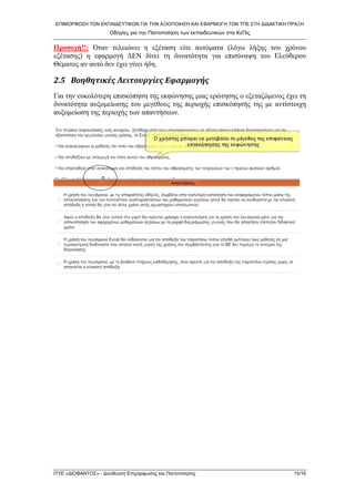 ΕΠΙΜΟΡΦΩΣΗ ΤΩΝ ΕΚΠΑΙΔΕΥΤΙΚΩΝ ΓΙΑ ΤΗΝ ΑΞΙΟΠΟΙΗΣΗ ΚΑΙ ΕΦΑΡΜΟΓΗ ΤΩΝ ΤΠΕ ΣΤΗ ΔΙΔΑΚΤΙΚΗ ΠΡΑΞΗ 
Οδηγίες για την Πιστοποίηση των εκπαιδευτικών στα ΚεΠις 
Προσοχή!!: Όταν τελειώνει η εξέταση είτε αυτόματα (λόγω λήξης του χρόνου εξέτασης) η εφαρμογή ΔΕΝ δίνει τη δυνατότητα για επισύναψη του Ελεύθερου Θέματος αν αυτό δεν έχει γίνει ήδη. 
2.5 Βοηθητικές Λειτουργίες Εφαρμογής 
Για την ευκολότερη επισκόπηση της εκφώνησης μιας ερώτησης ο εξεταζόμενος έχει τη δυνατότητα αυξομείωσης του μεγέθους της περιοχής επισκόπησής της με αντίστοιχη αυξομείωση της περιοχής των απαντήσεων. 
ΙΤΥΕ «ΔΙΟΦΑΝΤΟΣ» - Διεύθυνση Επιμόρφωσης και Πιστοποίησης 15/16 
 