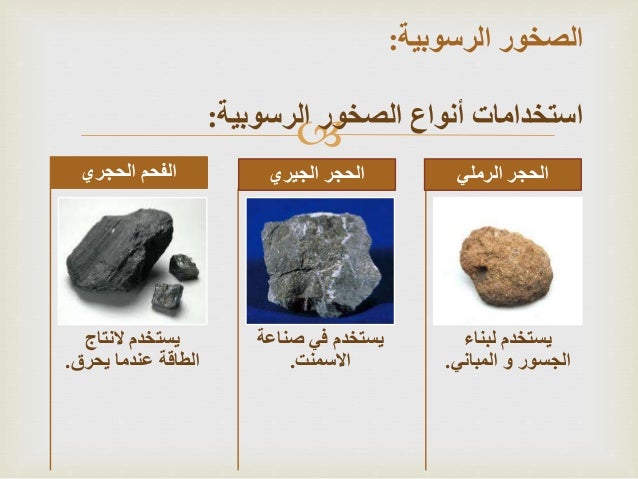 أنواع المعادن واستخداماتها