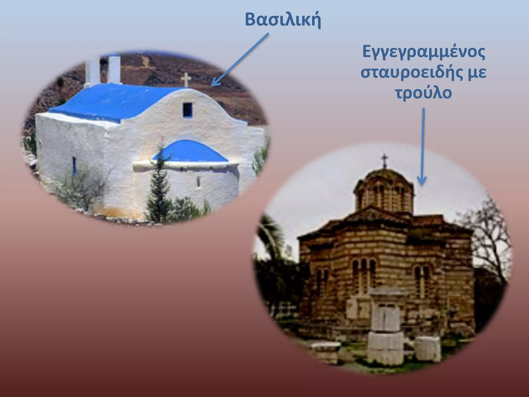 Βασιλική 
Εγγεγραμμένος 
σταυροειδής με 
τρούλο 
 