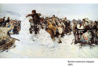 Взятие снежного городка 
1891 
 