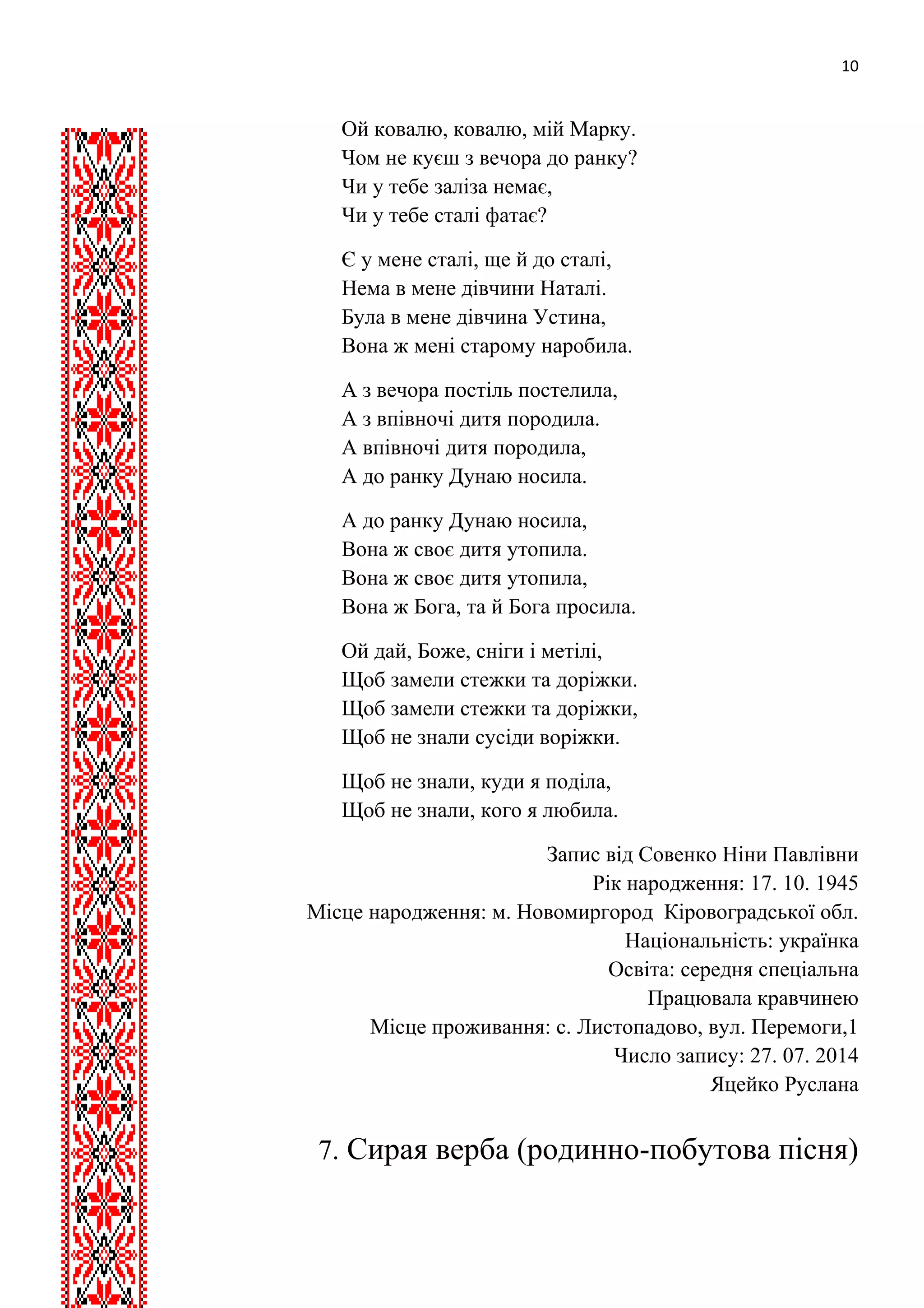 Пісня миколай україні миру дай