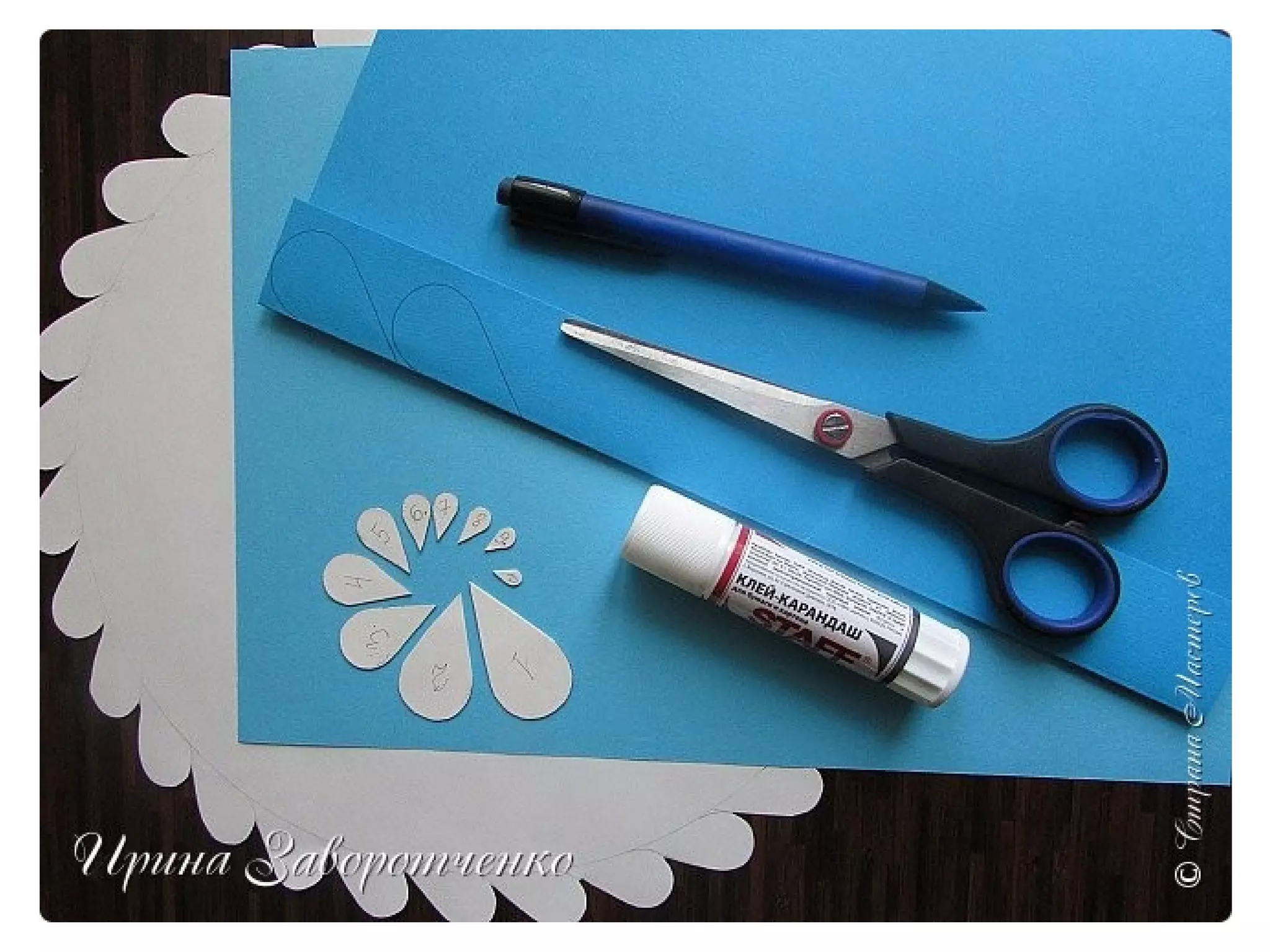 технология аппликация гжель