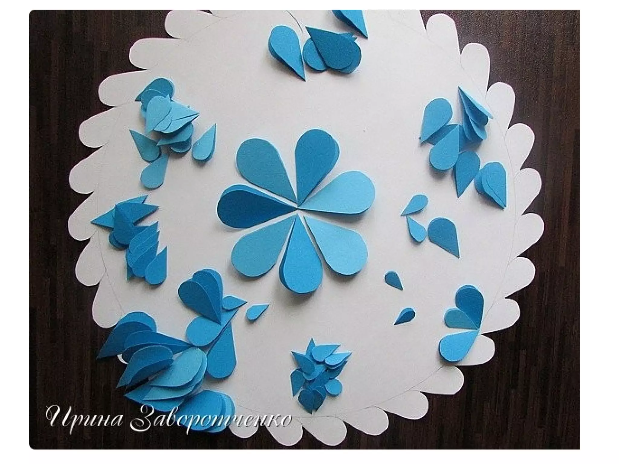 технология аппликация гжель