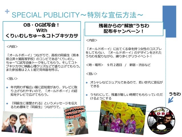 オールドボーイ 宣伝実習