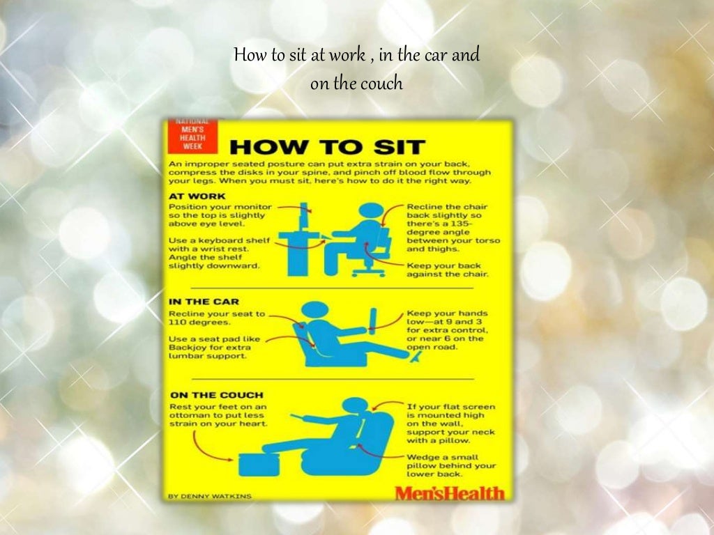 How to sit walk stand properly