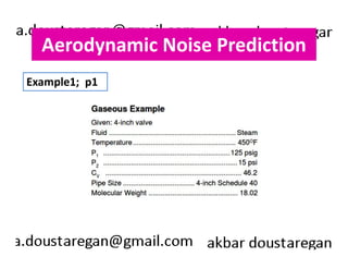 Aerodynamic Noise Prediction 
Example1; p1 
 