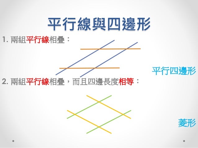 平行線垂直線與四邊形