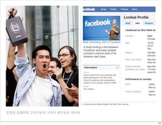 진정한 경쟁력은 고객기반과 고객이 쌓아놓은 데이타 
39 
 