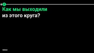 2 
Как мы выходили 
из этого круга? 
NIMAX 
 