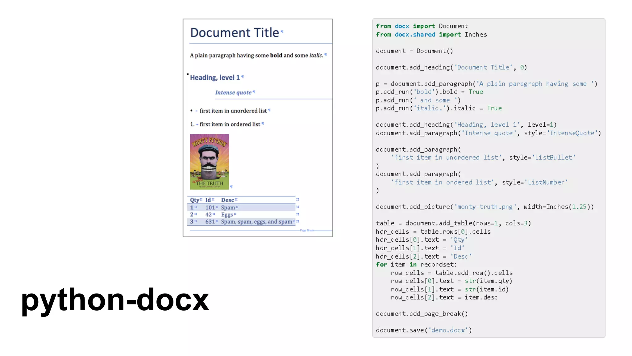 python-docx
 