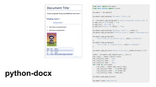 python-docx
 