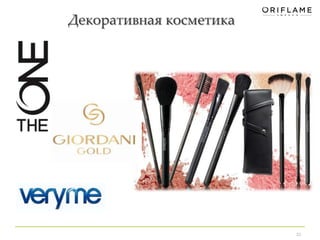 Декоративная косметика 
23 
 