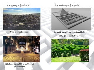 ԼԱԲԻՐԻՆԹՈՍՆԵՐԻ ԼՈՒԾՈՒՄ ԵՎ ՈՒՆԻՎԵՐՍԱԼ ԿԱՆՈՆՆԵՐԻ ՓՆՏՐՈՒՄ 
Փորձի և սխալի մեթոդ 
Ընտրում ենք ցանկացած ճանապարհ: Եթե այն փակուղի է տանում, ապա հետ ենք վերադառնում և 
սկսում նորից: 
* Կապույտը, կարմիրը և կանաչը անհաջող փորձերն են: Անհաջող փորձերի քանակը նվազեցնելու համար կարելի է 
լաբիրինթոսի ի վերջից գալ սկիզբ: 
 