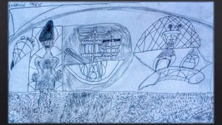 Εικαστική αποτύπωση του κειμένου "Αναμνήσεις της Κωνσταντίνας από τη Γερμανία" από τους μαθητές του Β2 Γυμνασίου Μαγούλας.