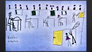 Εικαστική αποτύπωση του κειμένου "Αναμνήσεις της Κωνσταντίνας από τη Γερμανία" από τους μαθητές του Β2 Γυμνασίου Μαγούλας.