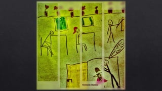 Εικαστική αποτύπωση του κειμένου "Αναμνήσεις της Κωνσταντίνας από τη Γερμανία" από τους μαθητές του Β2 Γυμνασίου Μαγούλας.