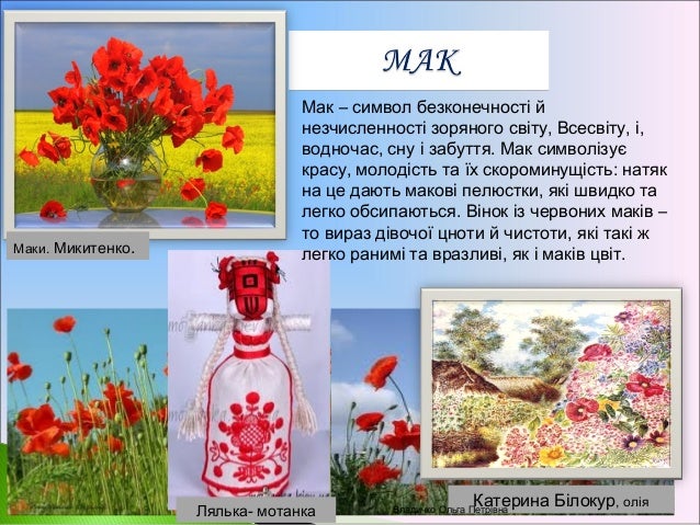 рослини символи україни