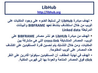 ‫الكونجرس‬ ‫لمكتبة‬ ‫الببليوجرافي‬ ‫اإلطار‬ ‫في‬ ‫الكتاب‬ ‫نفس‬
‫باستخدام‬LC's xquery code
06/01/201507:06‫م‬‫معوض‬ ‫عبدالحميد‬ ‫محمد‬131
 