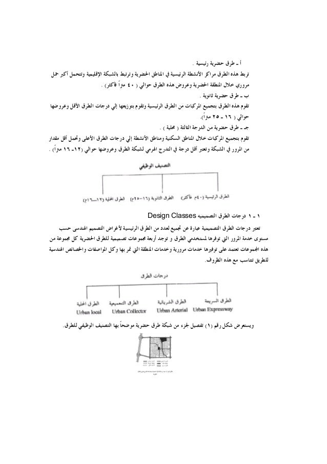 دليل التصميم الهندسي للطرق Pdf