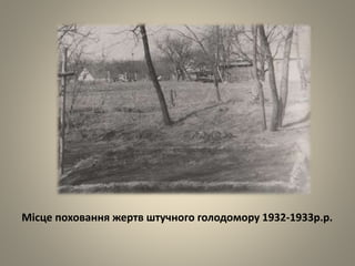 Місце поховання жертв штучного голодомору 1932-1933р.р.
 