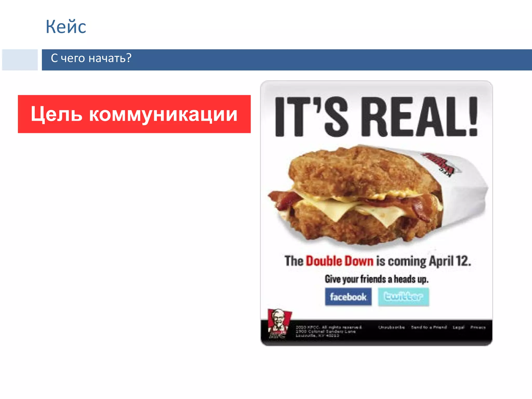 3.
Цель коммуникации
С чего начать?
Кейс
 