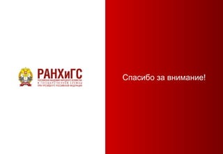 Спасибо за внимание!
 