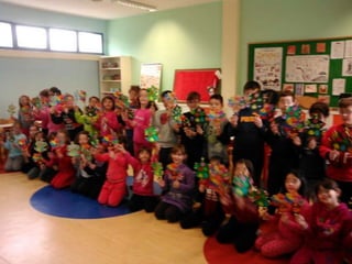 κατασκευή χριστουγεννιάτικης γαλοπούλας και χριστουγεννιάτικου δέντρου