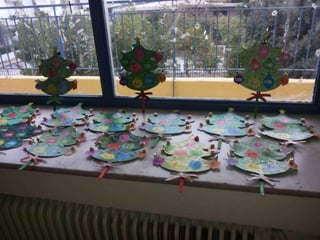 κατασκευή χριστουγεννιάτικης γαλοπούλας και χριστουγεννιάτικου δέντρου