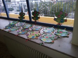 κατασκευή χριστουγεννιάτικης γαλοπούλας και χριστουγεννιάτικου δέντρου