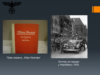 Прво издање ,,Мајн Кампфа“
Хитлер на паради
у Нирнбергу 1935.
 
