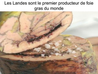 Les Landes sont le premier producteur de foie 
gras du monde
 