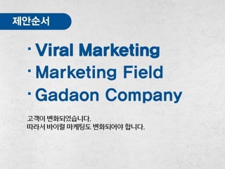 바이럴마케팅(블로그/지식인/카페) 제안서