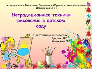 Мастер-класс для педагогов «Нетрадиционные техники рисования в ДОУ».