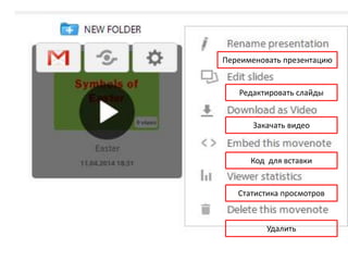 Переименовать презентацию
Редактировать слайды
Закачать видео
Код для вставки
Статистика просмотров
Удалить
 
