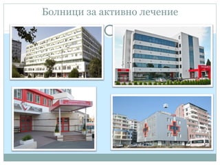 Болници за активно лечение
 