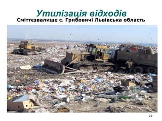 22
Утилізація відходів
Сміттєзвалище с. Грибовичі Львівська область
 
