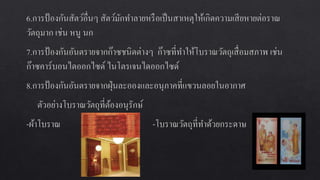 การอȨรักษ์โบราณสถานและโบราณวัตถุ