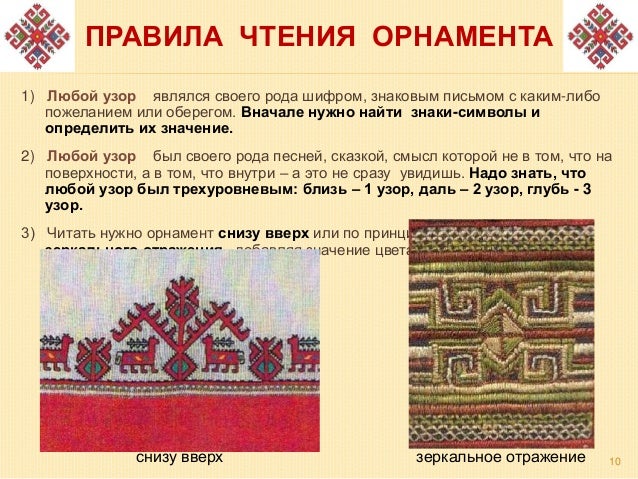 Схема чувашского узора