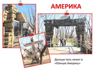 Дальше путь лежит в
«Южную Америку»
АМЕРИКА
 