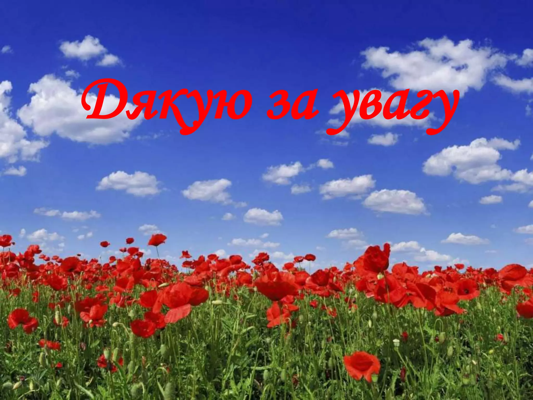 Дякую за увагу
 