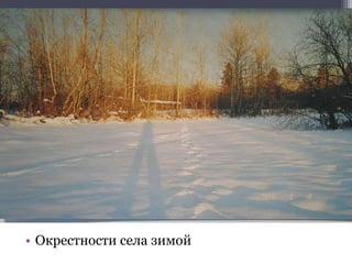 • Окрестности села зимой
 