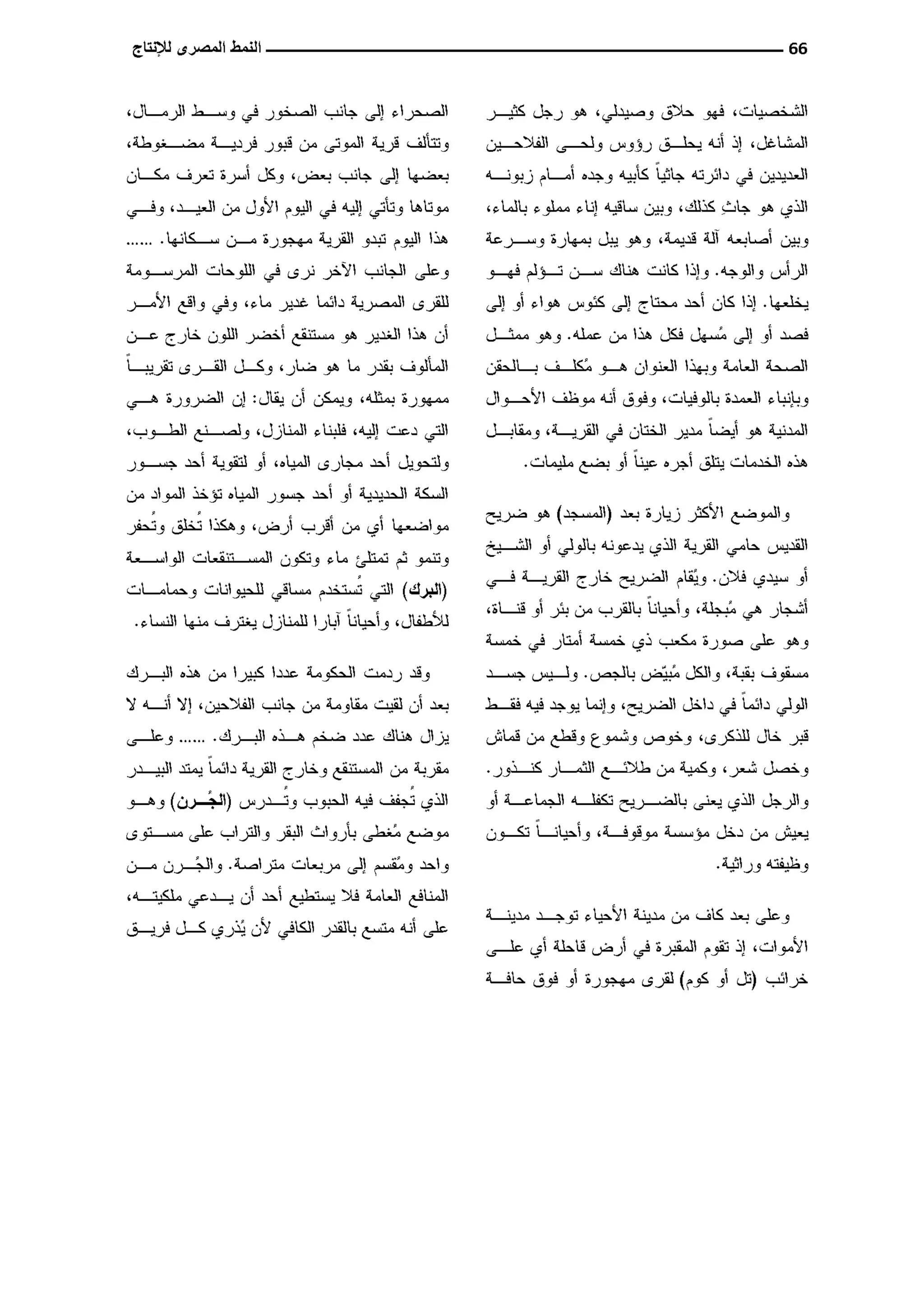 النمط المصري للإنتاج