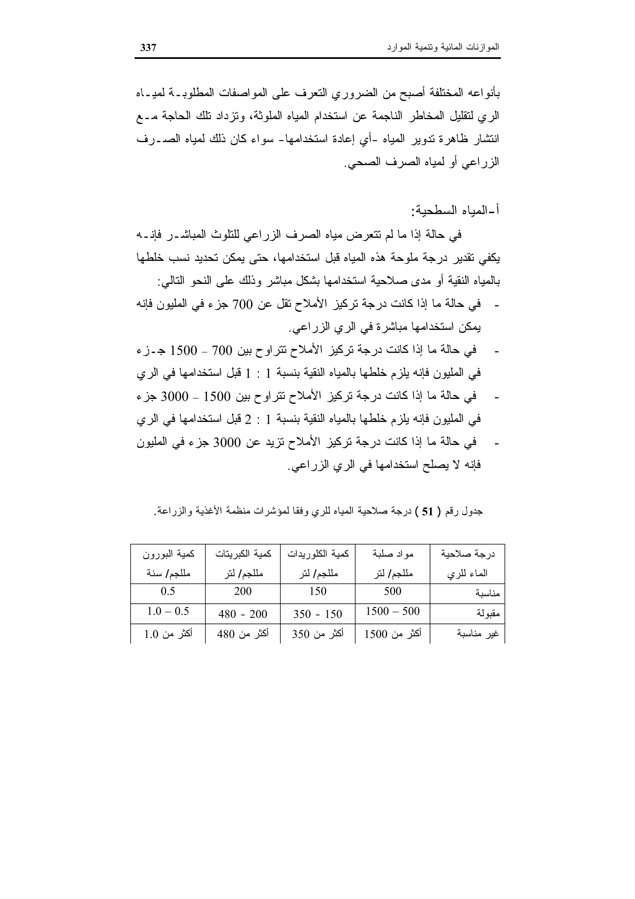 اقتصاديات الموارد المائية