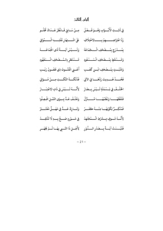 −21−
ª
ُ
‫ﻞ‬
ْ
‫ﺼ‬
َ
‫ﻓ‬ َ‫ﻮ‬
ُ
‫ﻫ‬َ
ِ
َ‫ﻮ‬
ْ
‫ﺑ‬
َ ْ
‫ﻷ‬ ِ‫ﺚ‬ ِ‫ﻟ‬‫ﺎ‬
َ
‫ﺛ‬ ِ‫ﻲﻓ‬‫ﻮ‬
ُ
‫ﻠ‬
ْ َ
‫ﺠﺗ‬
َ
‫ﺎ‬
َ
‫ﺴ‬
َ
‫ﻋ‬ ْ‫ر‬
ُ
‫ﻈ‬
ْ
‫ﺎﻏ‬
َ
‫ﻓ‬ ٍ‫ﻖ‬ِ‫ﺎﺑ‬
َ
‫ﺳ‬
ْ
‫ﻦ‬ ِ‫ﻣ‬
ِ
َ
‫ﻼ‬ِ‫ﺘ‬
ْ
‫ﺧ‬ ِ‫ﺎﻻ‬ ِ‫ﺑ‬
ْ
‫ﻢ‬ِ‫ﻬ‬ ِ‫ﺿ‬ َ ِ‫ﺮﺘ‬
ْ
‫ﻋ‬ َ
ِ‫ﻲﻓ‬ َ‫ﻮ‬
ُ
‫ﻤ‬
ْ
‫ﻟ‬ ِ‫ﻪ‬ ِ‫ﻠ‬
ْ
‫ﻘ‬
َ
‫ﻏ‬ ِ ‫ﺎ‬
َ
‫ﻬ‬ِ‫ﺘ‬
ْ
‫ﺷ‬
َ َ
‫ﺒﻟ‬
ْ
‫ﻪ‬
َ
‫ﺎﻋ‬
َ
‫ﻤ‬
َ
‫ﺠ‬
ْ
‫ﻟ‬ ِ‫ﻒ‬
َ
‫ﺤ‬
ْ
‫ﺼ‬
ُ
‫ﻤ‬ِ‫ﺑ‬ ٍ
َ ْ
‫ﺪ‬
ُ
‫ﻤ‬ِ‫ﺑ‬
ْ
‫ﻪ‬
َ
‫ﺎﻋ‬
َ
‫ﻤ‬َ ْ
‫ﺠﻟ‬ َ َ ً
‫ﺔ‬
َ
‫ﻳ‬
َ
‫ﺲ‬
ْ
‫ﻴ‬
َ
‫ﻟ‬َ
ِ ‫ﻮ‬
ُ
‫ﻌ‬
ْ
‫ﺴ‬
َ
‫ﻤ‬
ْ
‫ﻟ‬ ِ‫ﻒ‬
َ
‫ﺤ‬
ْ
‫ﺼ‬
ُ
‫ﻤ‬ِ‫ﺑ‬ ٍ‫ﻂ‬
َ
‫ﻘ‬
ْ
‫ﺴ‬
ُ
‫ﻣ‬َ
ٍ‫ر‬
َ
‫ﻄ‬
َ
‫ﺘ‬
ْ
‫ﺴ‬
ُ
‫ﻣ‬ِ ‫ﻮ‬
ُ
‫ﻬ‬
ْ
‫ﻌ‬
َ
‫ﻤ‬
ْ
‫ﻟ‬ ِ‫ﻒ‬
َ
‫ﺤ‬
ْ
‫ﺼ‬
ُ
‫ﻤ‬ ‫ﺎﻟ‬ِ‫ﺑ‬
ٍ‫ﺖ‬
َ
‫ﺒ‬
ْ
‫ﺜ‬
ُ
‫ﻣ‬َ
ِ‫ﺐ‬
ْ
‫ﻌ‬
َ
‫ﻛ‬ ِ‫ﻦ‬
ْ
‫ﺑ‬ ِ‫ﻒ‬
َ
‫ﺤ‬
ْ
‫ﺼ‬
ُ
‫ﻤ‬ِ‫ﺑ‬ِ‫ﺐ‬
ْ
‫ﻳ‬َ ُ
‫ﻮ‬
ُ
‫ﻌ‬
ُ
‫ﻃ‬ ِ
َ
‫ﻮ‬
ُ
‫ﻨ‬
ُ
‫ﻘ‬
ْ
‫ﻟ‬ ِ‫ﻲﻨ‬
ْ
‫ﻋ‬
َ
َ َ
‫ِﻳﺖ‬‫ﺪ‬
ُ
‫ﻫ‬
ْ
‫ﺬ‬
ُ
‫ﺨ‬
َ
‫ﻓ‬ِ ‫ﻵ‬ ِ‫ﻲﻓ‬ ‫ﺎ‬
َ
‫ﻫ‬ِ
َ‫ﻮ‬
ُ
‫ﻣ‬
ْ
‫ﻦ‬ ِ‫ﻣ‬ ِ‫ﺖ‬
َ
‫ﻜ‬ُّ‫ﺠ‬
َ
‫ﺔ‬
َ
‫ﻜ‬
َ
‫ﻟ‬
ْ
‫ﺬ‬
َ
‫ﻓ‬
ْ
‫ﺎ‬
َ
‫ﻀ‬ ِ‫ﺑ‬
َ
‫ﺲ‬
ْ
‫ﻴ‬
َ
‫ﻟ‬ ٍ‫ﺔ‬
َ
‫ﻠ‬
َ
‫ﻤ‬
ْ
‫ﺴ‬
َ
‫ﺑ‬ ِ‫ﻲﻓ‬
ُ
‫ﻒ‬
ْ
‫ﻠ‬
ُ
‫ﺨﻟ‬ِ‫ﻻ‬ ِ
َ
ِ‫ﻲﻓ‬
َ
‫ﺲ‬
ْ
‫ﻴ‬
َ
‫ﻟ‬
ُ
‫ﻪ‬ ‫ﻧ‬
َ
ِ‫ﻷ‬
ْ
‫ﺎ‬
َ
‫ﺒ‬ِ‫ﺘ‬
ْ
‫ﻋ‬
ُ َ
‫ﺰﻨ‬
ُ
‫ﻣ‬ ‫ﺎ‬
َ
‫ﻬ‬
ُ
‫ﻤ‬
ْ
‫ﻈ‬
َ
‫ﻏ‬َ ‫ﺎ‬
َ
‫ﻬ‬
ُ
‫ﻈ‬
ْ
‫ﻔ‬
َ
‫ﻠ‬
َ
‫ﻓ‬
ُ
‫ﻠ‬ ِ‫ﺼ‬
ْ
‫ﻓ‬ ِ‫ﻞ‬
ْ
‫ﻤ‬‫ﺠ‬ َ‫ﻮ‬ِ‫ﺴ‬ ِ‫ﺑ‬ ‫ﺪ‬
َ
‫ﻋ‬
ُ
‫ﻒ‬
ْ
‫ﻠ‬
ُ
‫ﺧ‬َ‫ﻮ‬
َ
‫ﻛ‬
ُ
‫ﻪ‬
ْ
‫ِﻨ‬‫ﻣ‬ ‫ﺎ‬
َ
‫ِﻬ‬‫ﻧ‬
ْ
‫ﻮ‬
َ
‫ِﻜ‬‫ﻟ‬ ٌ‫ر‬ ِ‫ﻜ‬
ْ
‫ﻨ‬
ُ
‫ﻤ‬
َ
‫ﻓ‬ْ‫ر‬
َ
‫ﻔ‬ْ َ‫ﺮﺒ‬
َ
‫ﺘ‬
ْ
‫ﻌ‬
ُ
‫ﻣ‬ ‫ﻞ‬
َ
‫ﻬ‬
َ
‫ﻣ‬ ِ‫ﻲﻓ‬ ‫ﺪ‬
َ
‫ﻋ‬
ُ
ِ ‫ﺎ‬
َ
‫ﺗ‬َ
ْ
‫ﺪ‬ِ‫ﻬ‬
َ
‫ﺘ‬
ْ
‫ﺠ‬
ُ
‫ﻤ‬
ْ
‫ﻟ‬ ِ ْ َ
‫ﺮﺸ‬ ِ‫ﺑ‬ ٍ ‫ﻮ‬
ُ
‫ﻣ‬
ُ
‫ﻪ‬ ‫ﻧ‬
َ
ِ‫ﻷ‬
ْ
‫ﺪ‬ ِ‫ﻘ‬
َ
‫ﺘ‬
ْ
‫ﻨ‬
َ
‫ﺗ‬
َ
‫ﻻ‬ ِ‫ﻪ‬ ِ‫ﺑ‬ ‫ﺢ‬
َ
‫ﺻ‬ ٍ ِ
ْ
‫ﻮ‬
َ
‫ﻣ‬ ِ‫ﻲﻓ‬
ِ
َ‫ﻮ‬
ُّ
‫ﺴ‬ ‫ﻟ‬ ِ
ْ
‫ﺪ‬
َ
‫ﺼ‬ ِ‫ﺑ‬
ً
‫ﺔ‬
َ
‫ﻳ‬
ْ
‫ﺖ‬
َ
‫ﺴ‬
ْ
‫ﻴ‬
َ
‫ﻠ‬
َ
‫ﻓ‬ِ‫ر‬
َ
‫ﻬ‬
ْ َ
‫ﺠﻳ‬
ْ
‫ﻢ‬
َ
‫ﻟ‬ ‫ﺎ‬
َ
‫ﻬ‬ِ‫ﺑ‬ ِ‫ﻲﺒ‬ ‫ﺠ‬
َ
ِ‫ﻞ‬
ْ
‫ﺟ‬
َ
ِ‫ﻷ‬
 