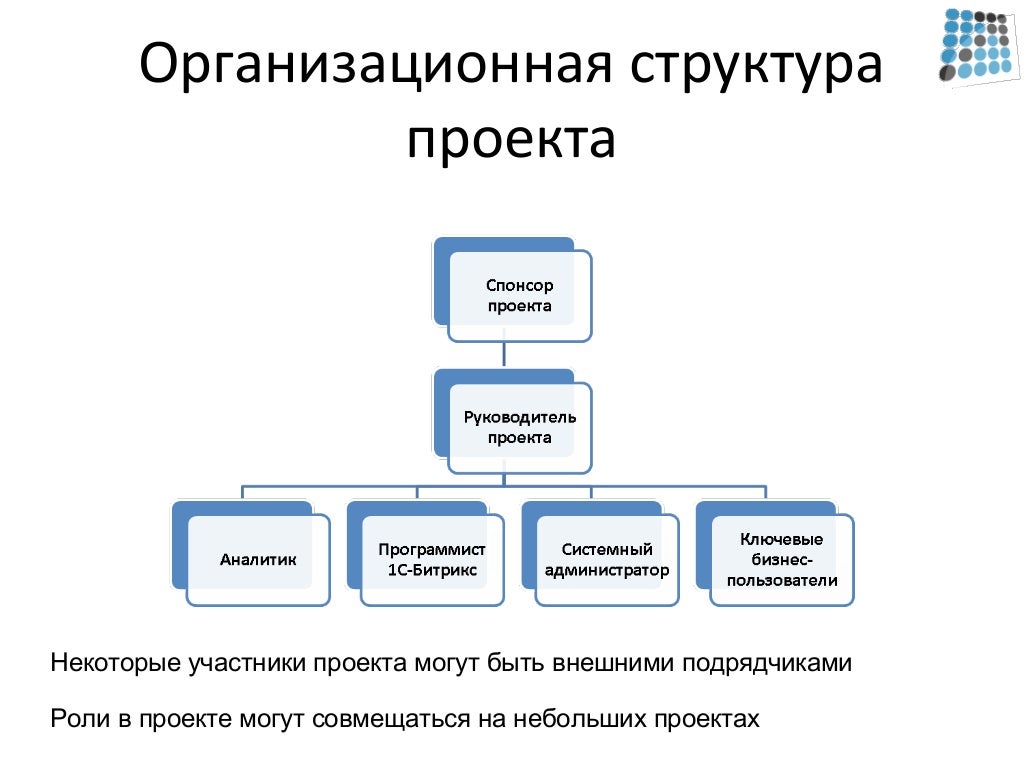 Организационная структура и проект организации