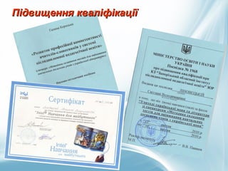 Підвищення кваліфікаціїПідвищення кваліфікації
 