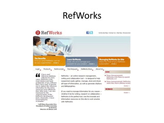 RefWorks
 